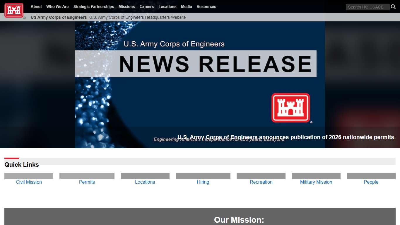 Headquarters U.S. Army Corps of Engineers